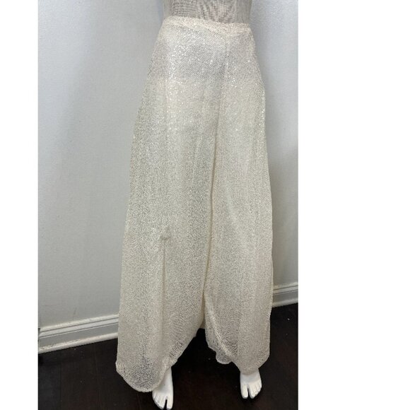 MORGANE LE FAY ELIO BRIDAL SEQUIN SKIRT M - Picture 3 of 6